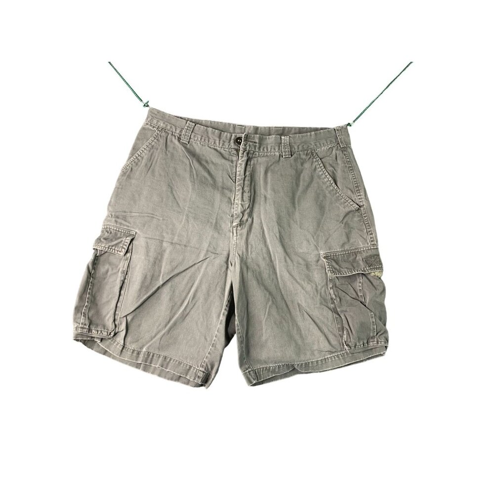 Northcrest Mens Size 36 Green Cargo Shorts 9 in inseam